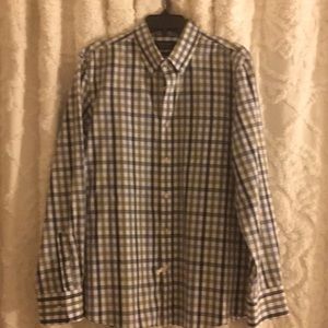 Nordstrom Men’s Shop Trim Fit Check Shirt, Large